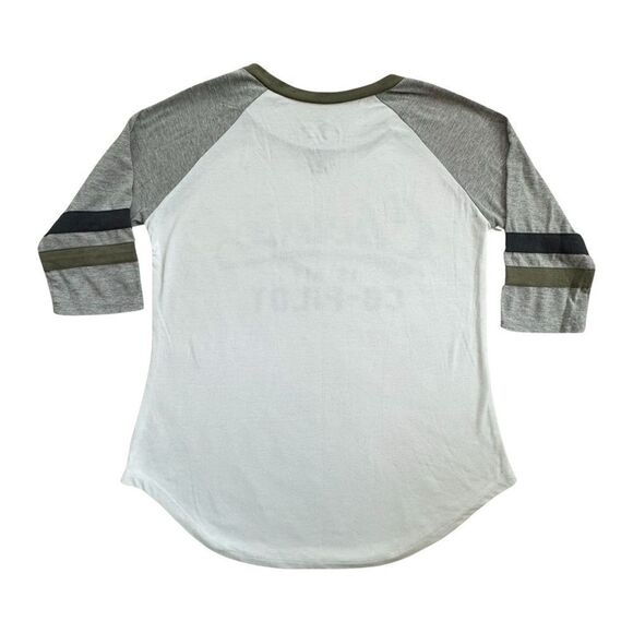 Chewie Is My Copilot Womens Licensed Starwars Raglan Slv Baseball T-Shirt Size S - Picture 5 of 10